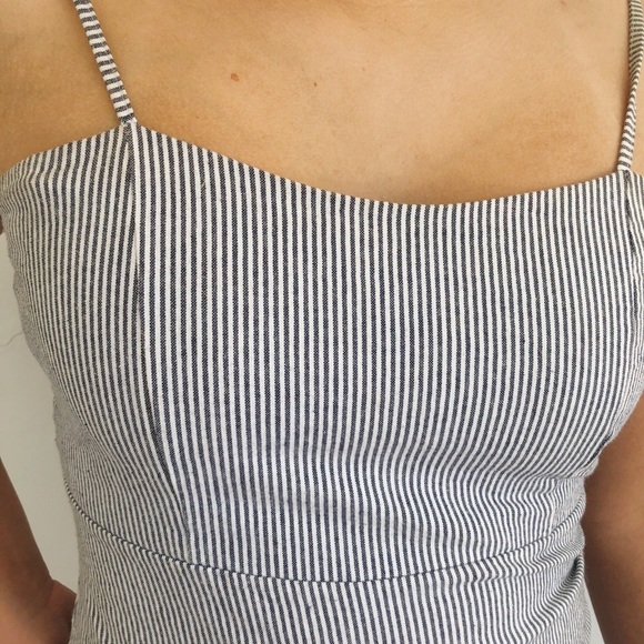 Brandy Melville striped blue and white dress - Picture 3 of 3